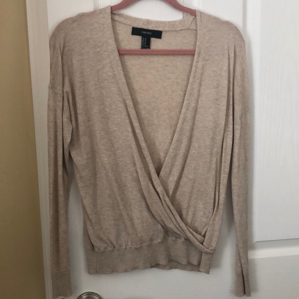 New without tags- surplice sweater